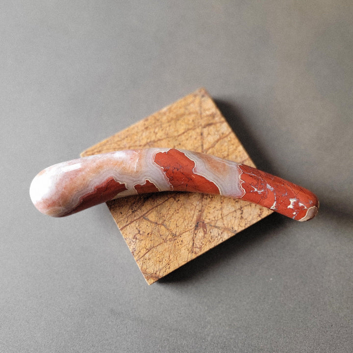 The Curve | Red Jasper Crystal Pleasure Wand
